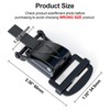 JAGASOL Helmet Quick Release Buckle Kit for Motorcycle Helmet, Metal