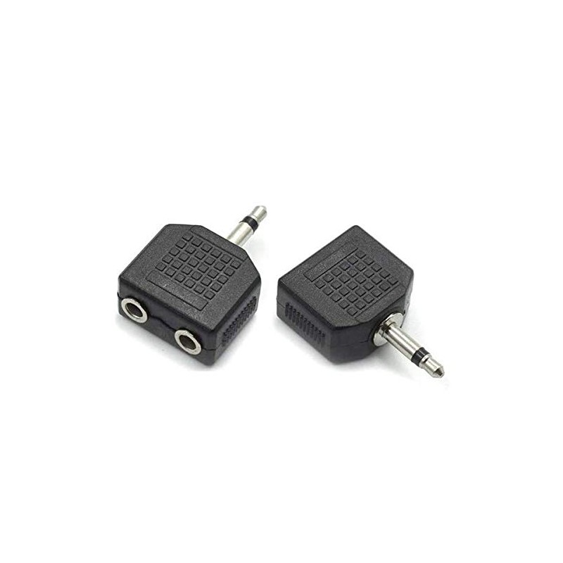 LYLGO 3.5mm Mono Male to Dual 3.5mm Female Audio Splitter