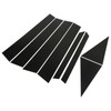 8PCS Door Window Pillar Trim Bright Black 4D Style PC
