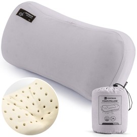 HIKEMAN Camping Memory Foam Pillow - Ultralight Washable Camping Essentials Backpacking Travel Pillow for Outdoor Camp, Sport, Airplanes, Hiking(Grey)