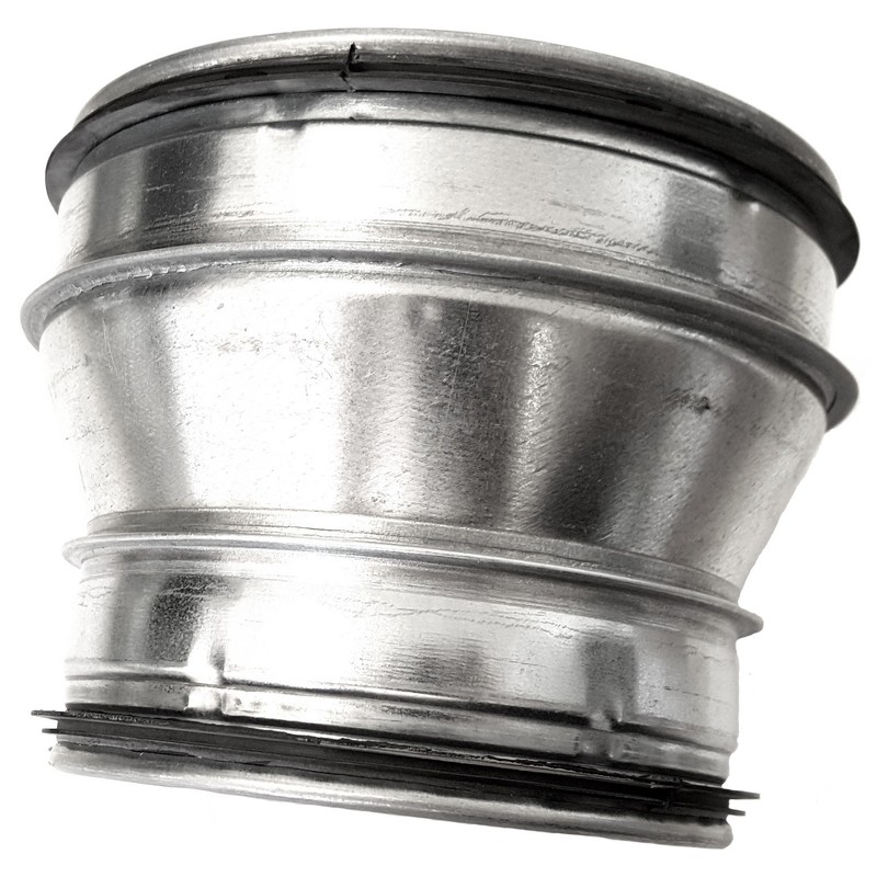 Intelmann Spiral Duct Pipe Reduction Diameter 125 to Diameter 100