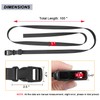 MAGARROW 24" Strap Buckle Packing Straps Adjustable 1-Inch Belt (1"
