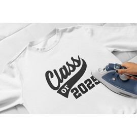 Graduation Iron On Transfer, Class Of 2025 Tshirt Decal, High School College Senior Shirt Sticker, HTV Graduate Patch, Pick Size Color, Iron-On Almost Anything (Pink)