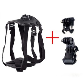 Weiara Dog Harness for Gopro, Soft and Adjustable Dog Harness Mount for Gopro forLarge, Medium and Small Dogs Can Be Used for Chest and Back Fixation Suitable for Gopro10/9/8/7/6/5