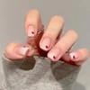 White Gradient Heart Nail Tips 24TIPS / 화이트 그라데이션 하트 붙이는 네일팁 24tips