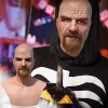 Máscara De Látex Anciano Realista Para Halloween 3d Blanco