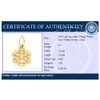 Snowflake Charm 14k Gold 12mm