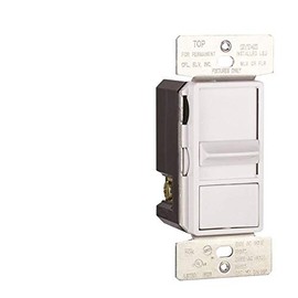 Eaton SAL06P3-W 300W Dimmable LED, CFL, INC, HAL, FLR, MLV, ELV Slide Dimmer, Manual Operation, Slide Actuator