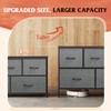 WLIVE Dresser for Bedroom with 5 Drawers, Long Storage Dresser,