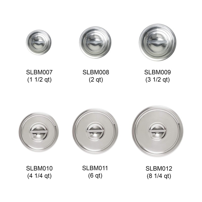 Excellante 6-Quart Stainless Steel Bain Marie Cover