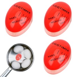 3pcs Egg Timer - Color Changing Indicator - Soft,egg timers for boiling eggs， Medium and Hard Boiled Eggs - Safe Durable Kitchen Tool - Gift and Home Use