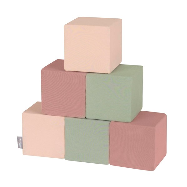 KiddyMoon Soft Foam Cubes Building Blocks 14Cm For Children Multifunctional