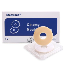 STEAWOCE Ostomy Barrier Rings, Colostomy Mouldable Rings, Ostomy Supplies, Prevent Stoma Leakage - Pack of 10