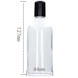 LJJCSFF 100ml Big Roller Ball Bottle Clear Glass Roller Bottles Large Rollerball Applicator Roll On Bottles For Essential Oils Perfume