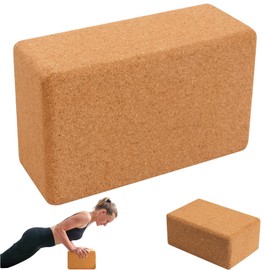 Bloques de Yoga y Pilates de Alta Densidad Natural,Borde Comodo para Mejorar Equilibrio,Ligera,Antideslizante Resistente Agua,al Olor y Humedad,para Fitness,Cardio, Gimnasio,Ejercicio en casa(1 Pieza)