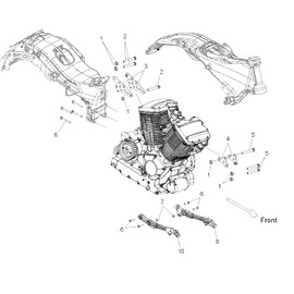 Polaris Victory Motorcycles Engine Mount Weld, Rear, Right, Genuine OEM Part 1016670, Qty 1