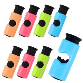 AmoreAngel Crafts 8 Pack Bread Bag Clips, Squeeze Lock Food Bag Clips, Plastic Sealing Clip for Bread, Snacks, Chips, 4 Colors, Easy Grip, Airtight Seal