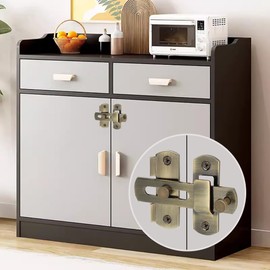 Alise Flip Latch Gate Latches Safety Door Lock for Barn Wood Fence Sliding French Doors,Heavy Duty Stainless Steel Gate Hardware,Antique Bronze,MS9001-Q