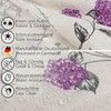 Fabric Tablecloth Washable Table Linen Tablecloth Cotton Polyester Hydrangea Purple