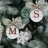 JSJOY Outdoor Christmas Decorations Christmas Ornament for Women Initial A