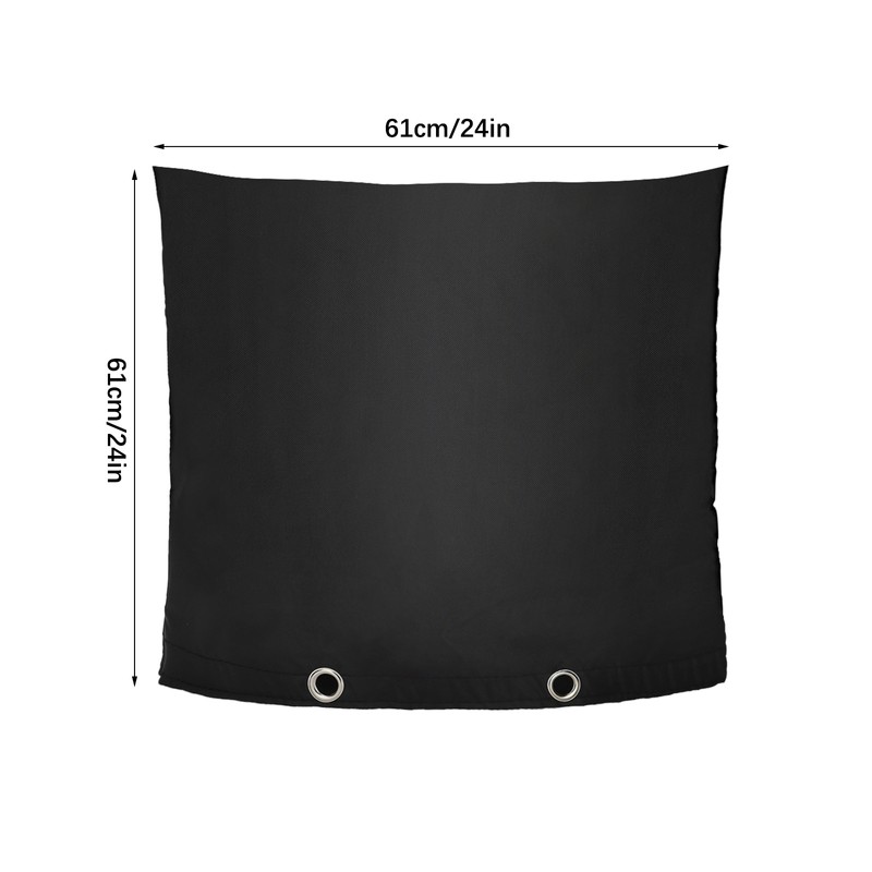Backflow Preventer Insulation Cover Black 24 x 24in Backflow Preventer