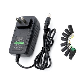 DIGISHUO DC 24V 1A 24W Power Supply Adapter Transformer Switch AC 110V/220V to DC 24V 1amp Switching Converter LED Driver for LED Strip Light CCTV Camera Security System (24V 1A 24W)