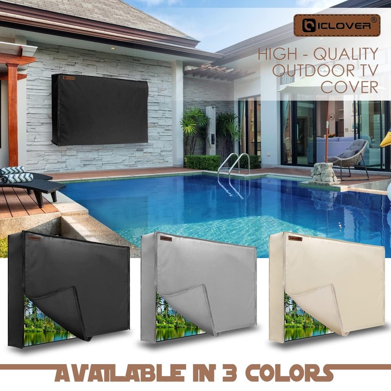 IC ICLOVER Outdoor TV Cover 40 Inch, 600D Heavy Duty