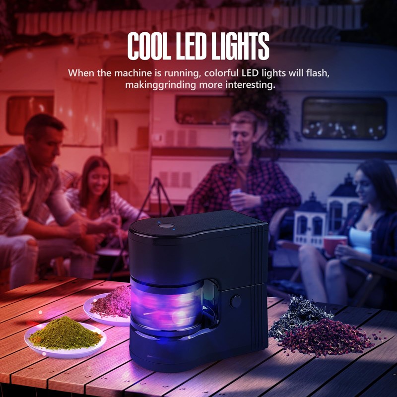 Zorkle Herb Grinder Electric Portable, 1g Capacity, 1800mah Battery Powered
