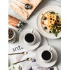 YHOSSEUN Espresso Cups with Saucers and Metal Stand, 4 Oz