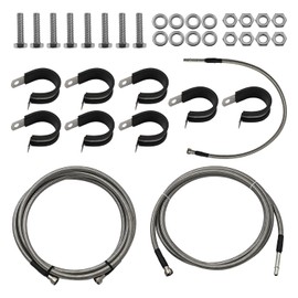 LUFT MEISTAR 819-874 20832565 Front Flexible Stainless Steel Braided Fuel Line Compatible with Chevy Silverado/GMC Sierra 2004-2010, 919-874, 20832563