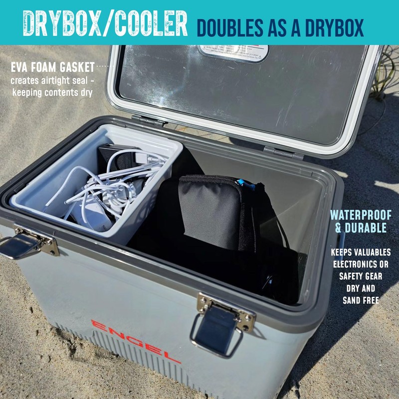 Engel UC7 7.5qt Leak-Proof, Air Tight, Drybox Cooler and Small