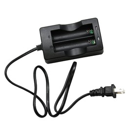 Acxico 1Pcs Li-ion Battery Charger 2 Slots 4.2V 1000mA（500mA x 2） Output Smart Charger for 18650 Batteries