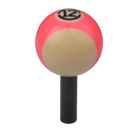 Mavota Pool Ball Rod Shifter Knob Pink 12X Gear Shift Knobs Billiard Ball Rod Shifting Lever Handle Fit Most Automatic Manual Car Tuck Transmission Vehicle, W02B12, Pink 12X