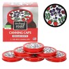 Mason Jar Lids - Decorative Canning Caps Fit Regular Mouth