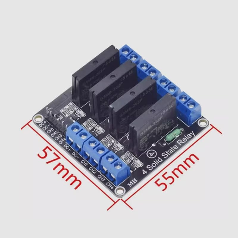 2 x 4 Channel Relay Module 5 V DC Solid