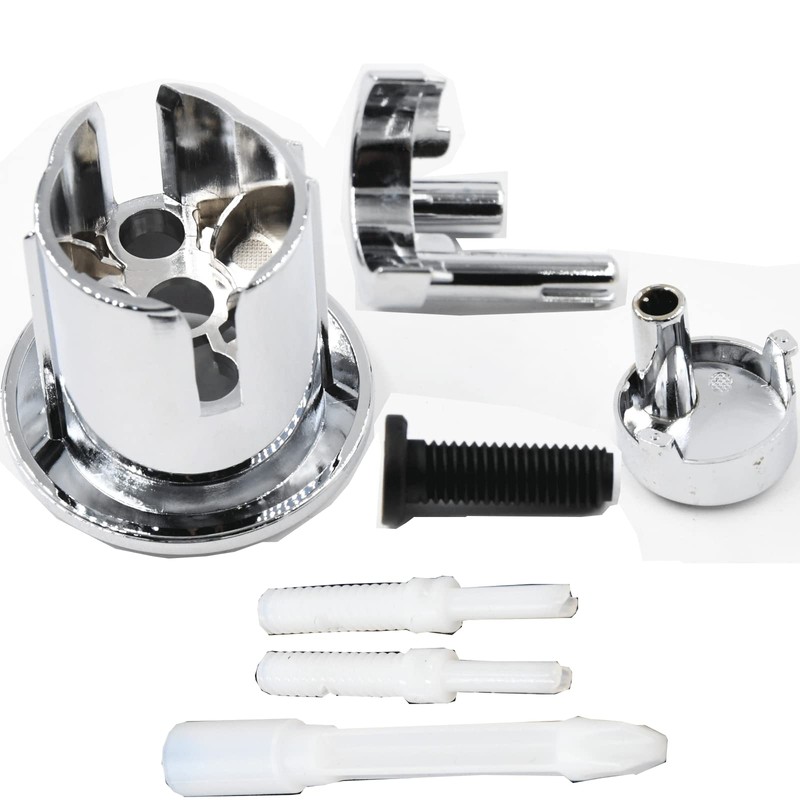 VHEUHZ Double Flush Double Button Croissant Multicolour Compatible with WC