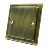 AET VAB1GBP Victorian Antique Brass Single Electrical Blanking Plate 1-Gang,