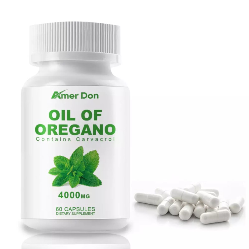 4000mg Pure Wild Oregano Oil Capsules 84% High Strength Carvacrol