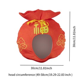 Colcolo Chinese New Year Hat Cosplay Toy Costume Cap for Dress up Carnival Holiday Party