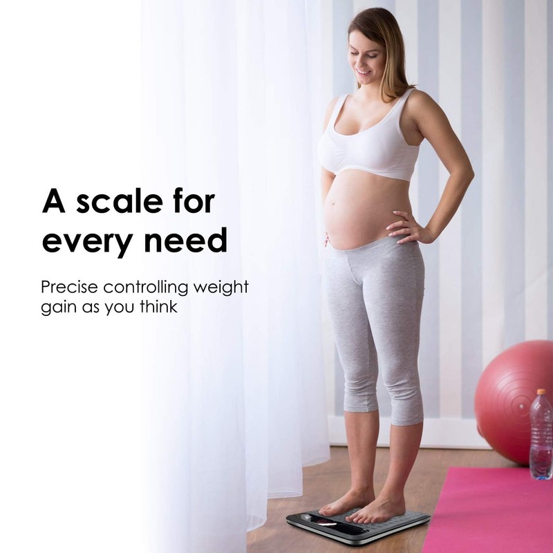 himaly Digital Body Weight Scale Bathroom Scale, Step-On Technology High