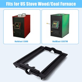 Adviace 40256 Shaker Grate Frame Replacement for US Stove Hot Blast 1500, 1557M, Ashley 22AF, Vogelzang Norseman 1500 2500 Wood Coal Furnaces.(2 Pack)