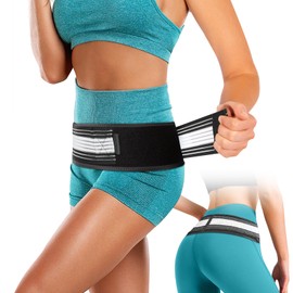 Cinturón de ciática para hombre y mujer, alivio del dolor de espalda baja, sacroilíaco, ciática, pelvis, lumbar, cadera, pierna, sacro (XL-XXL,...    