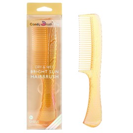 CANDYBRUSH Wide Tooth Comb for Women Curly Hair Wet Comb Detangling Girls Long Short Thick Fine Hair Curls Fashion Styling Tool Golden Large