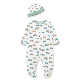 Little Me Baby Boys Pajamas Infant-and-toddler-bodysuit-footies, Car Print, 6 Months US