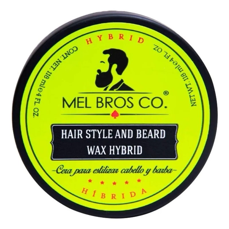 Cera Híbrida Estilizadora Mel Bros Co. Cabello Y Barba 118ml