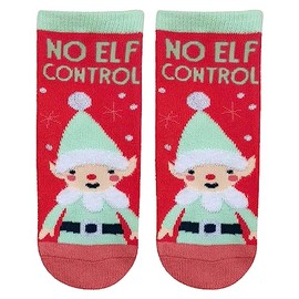 Stephen Joseph Unisex-Kid's Crew Socks, Elf, Large