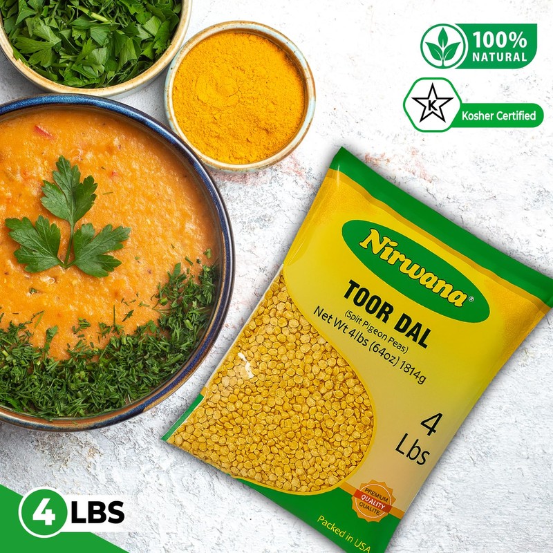 Split Pigeon Peas (Toor Dal) – Premium Dry Yellow Lentils