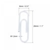 sourcing map Paper Clips Small Size 1.1 Inch Vinyl Coated