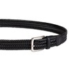 Tommy Bahama Men's Stretch Leather Braid Belt, Black Braid, Medium