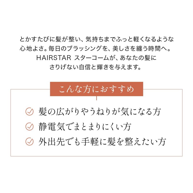 HAIRSTAR Star Comb (Chrome Black)